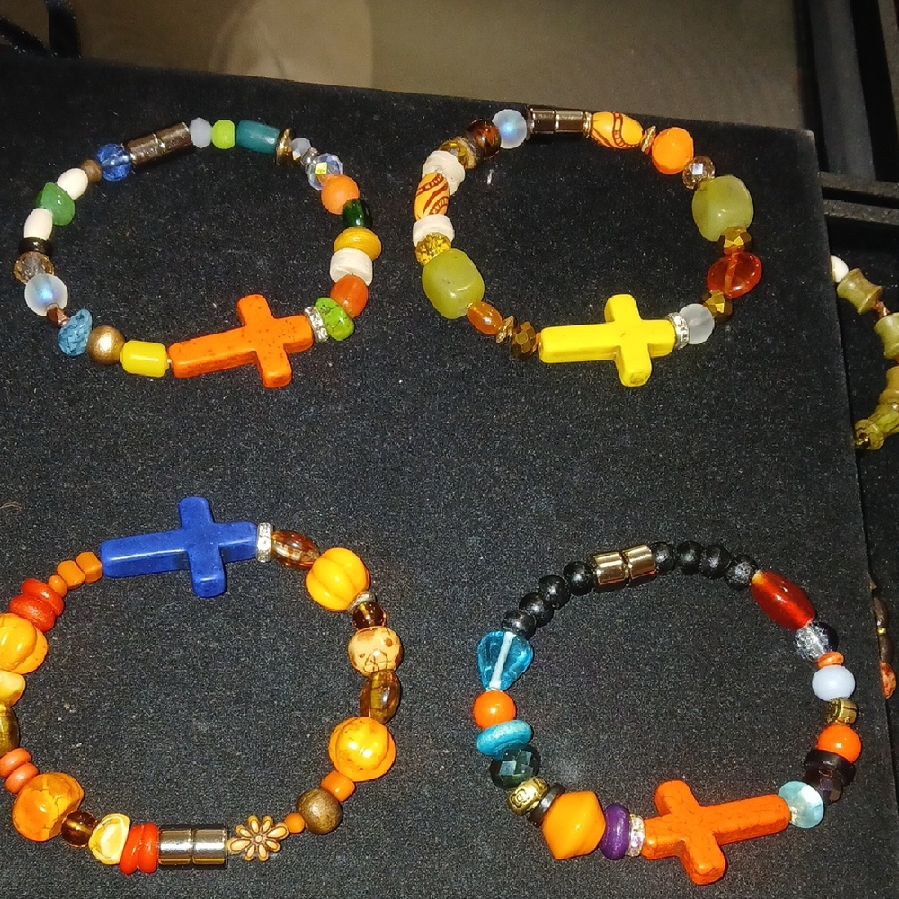 Colorful Beaded Bracelets Set - Picture 2 of 6